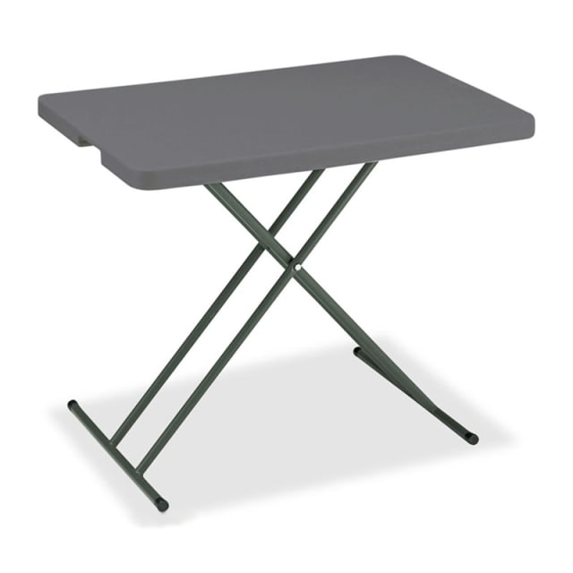 IndestrucTable® Classic Personal Folding Table, Charcoal - 30" x 20"