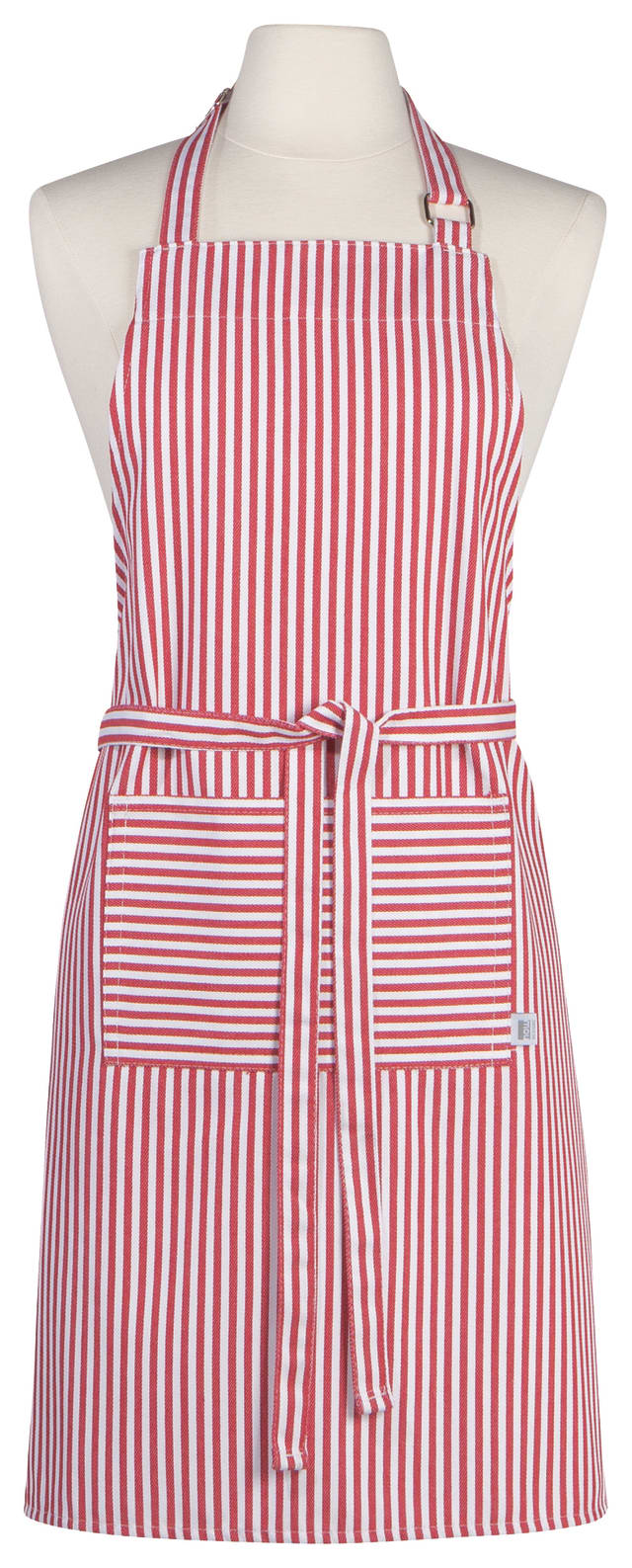 Narrow Red Stripe Chef Apron