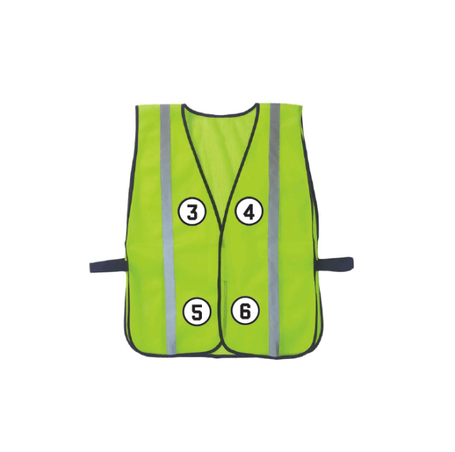 GloWear 8020HL Hi-Vis Safety Vest - Non-Certified, Hook + Loop