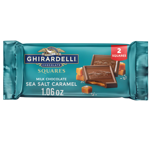 GHIRARDELLI Milk Chocolate Sea Salt Caramel 2-Squares, 1.06 oz Bar