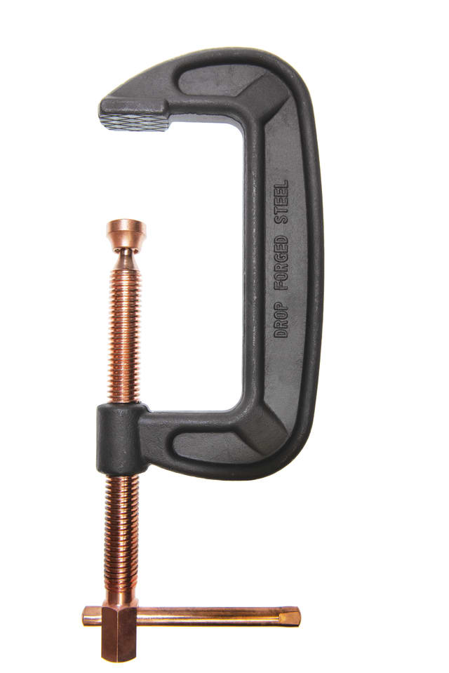 0-8" Heavy Duty C-Clamp/Copper Spindle