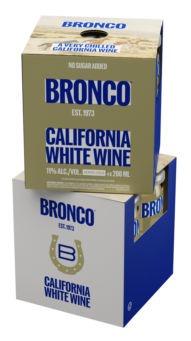 Bronco 1973 CaliforniaWhite Wine 200ml 4 PK