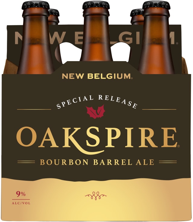 Oakspire Bourbon Barrel Ale Beer, 6 Pack, 12 fl oz Bottles