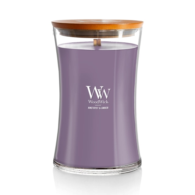 WoodWick Amethyst &amp; Amber Large Hourglass Candle