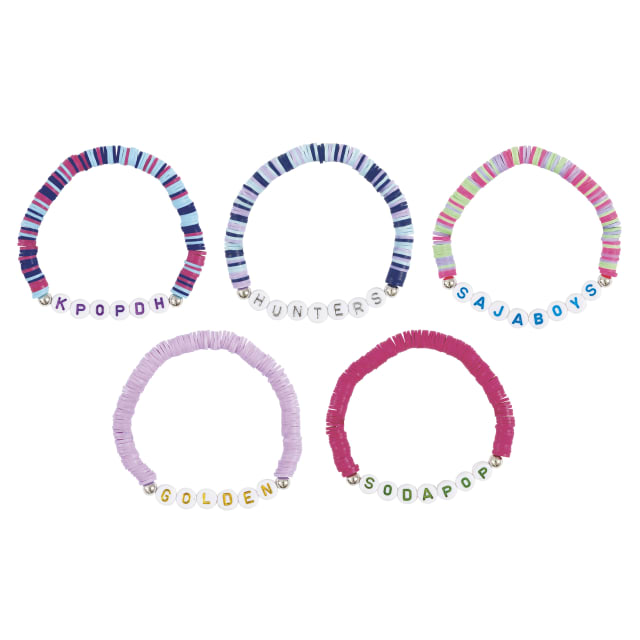 37102  KPop Demon Hunters Assorted Friendship Bracelets, 5ct