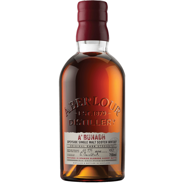 Aberlour Single Malt Scotch Whisky A'Bunadh Original Cask Strength, 750 ml Bottle, 121 Proof