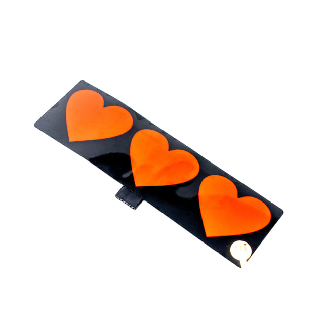 Triple Heart Car Battery Sign Sticker (20x6cm) / 7.87in x 2.36in