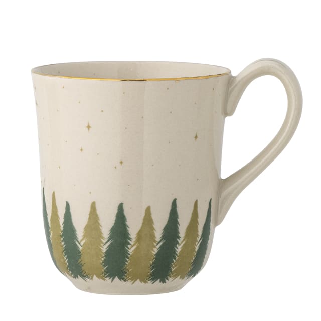 82062315 - Spruce Mug, White, Stoneware STOCK: 146