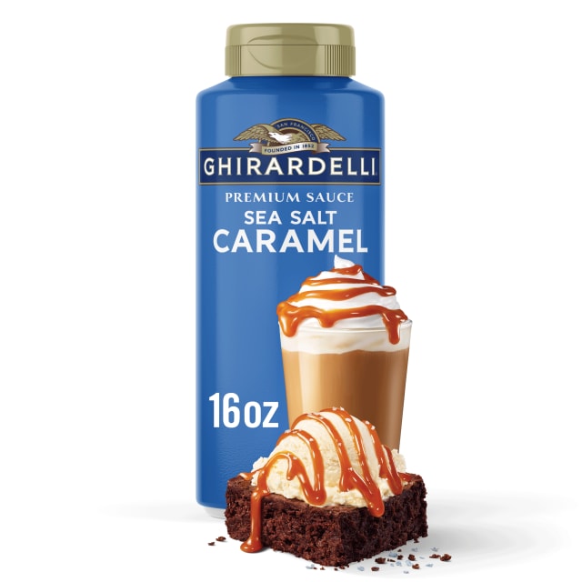 GHIRARDELLI Premium Sea Salt Caramel Sauce, 16 oz Bottle