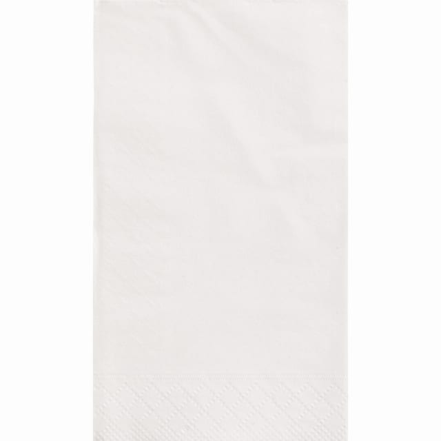 3108 Bright White Solid Guest Towels, 20ct