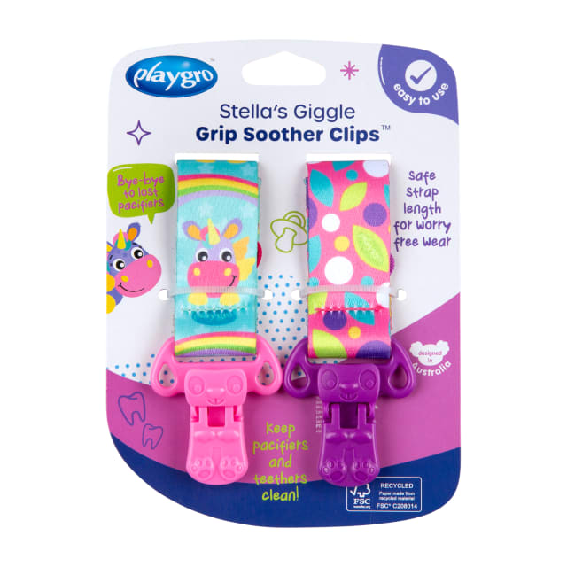 Stella's Giggle Grip Soother Clips