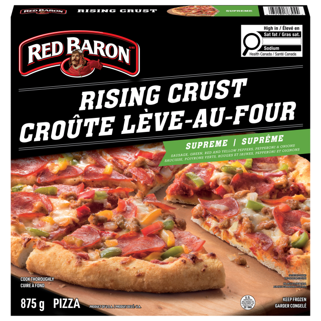Red Baron Rising Crust Signature Supreme Frozen Pizza