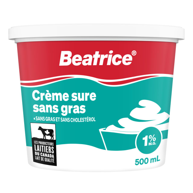 Beatrice 1% Fat Free Sour Cream, 500 ml