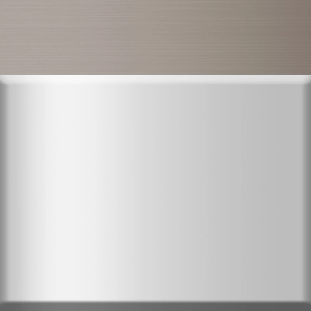 Matte White with Brushed Nickel Trim