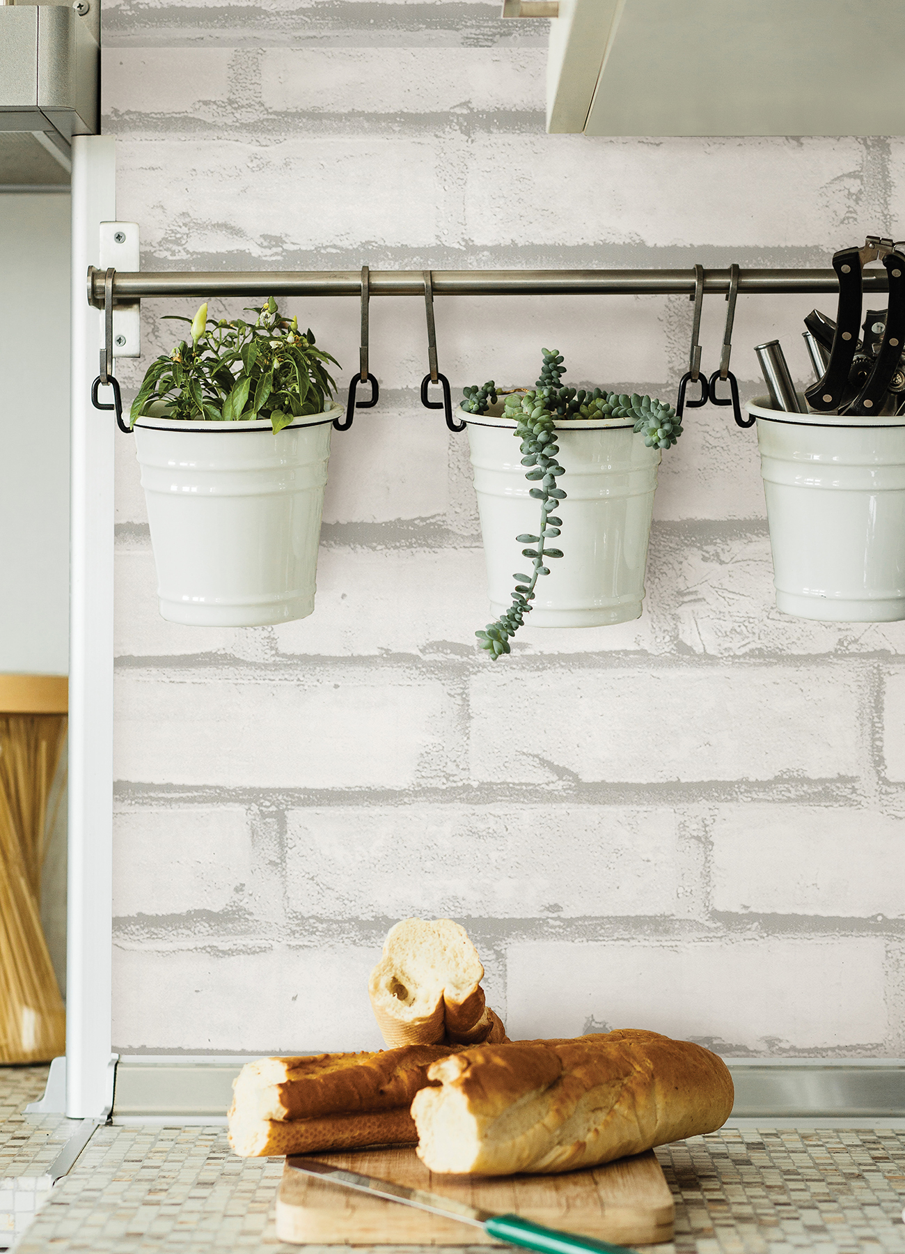 Brick White Adhesive Film | York Design Group Product Catalog