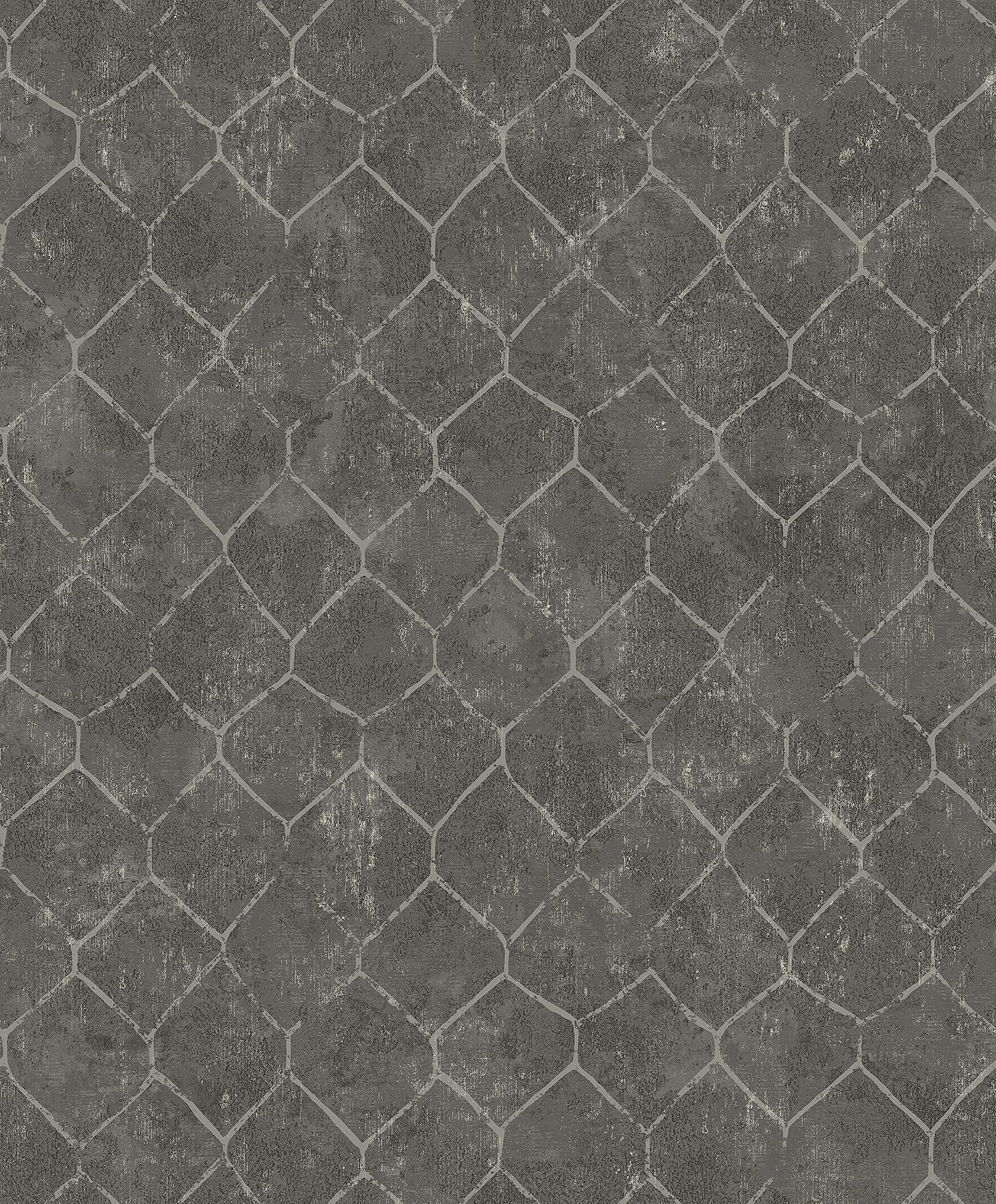 Rauta Pewter Hexagon Tile Wallpaper | York Design Group Product Catalog