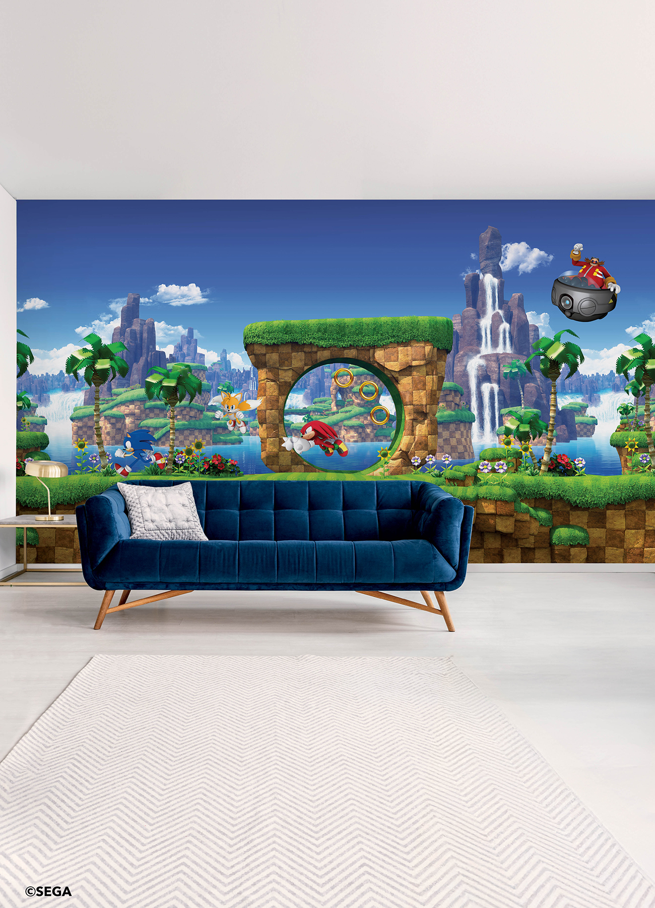 Sonic the Hedgehog Green Hill P&S Mural | York Design Group Product Catalog