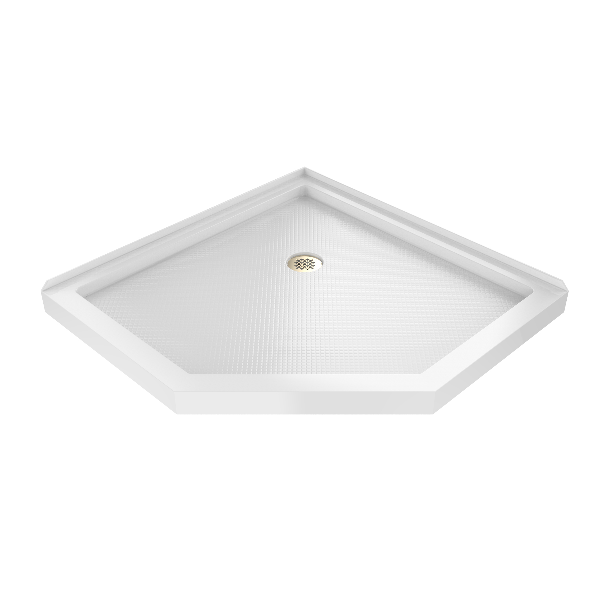 DreamLine SlimLine 36 inch D x 36 inch W x 2 3/4 inch H White Neo-Angle ...