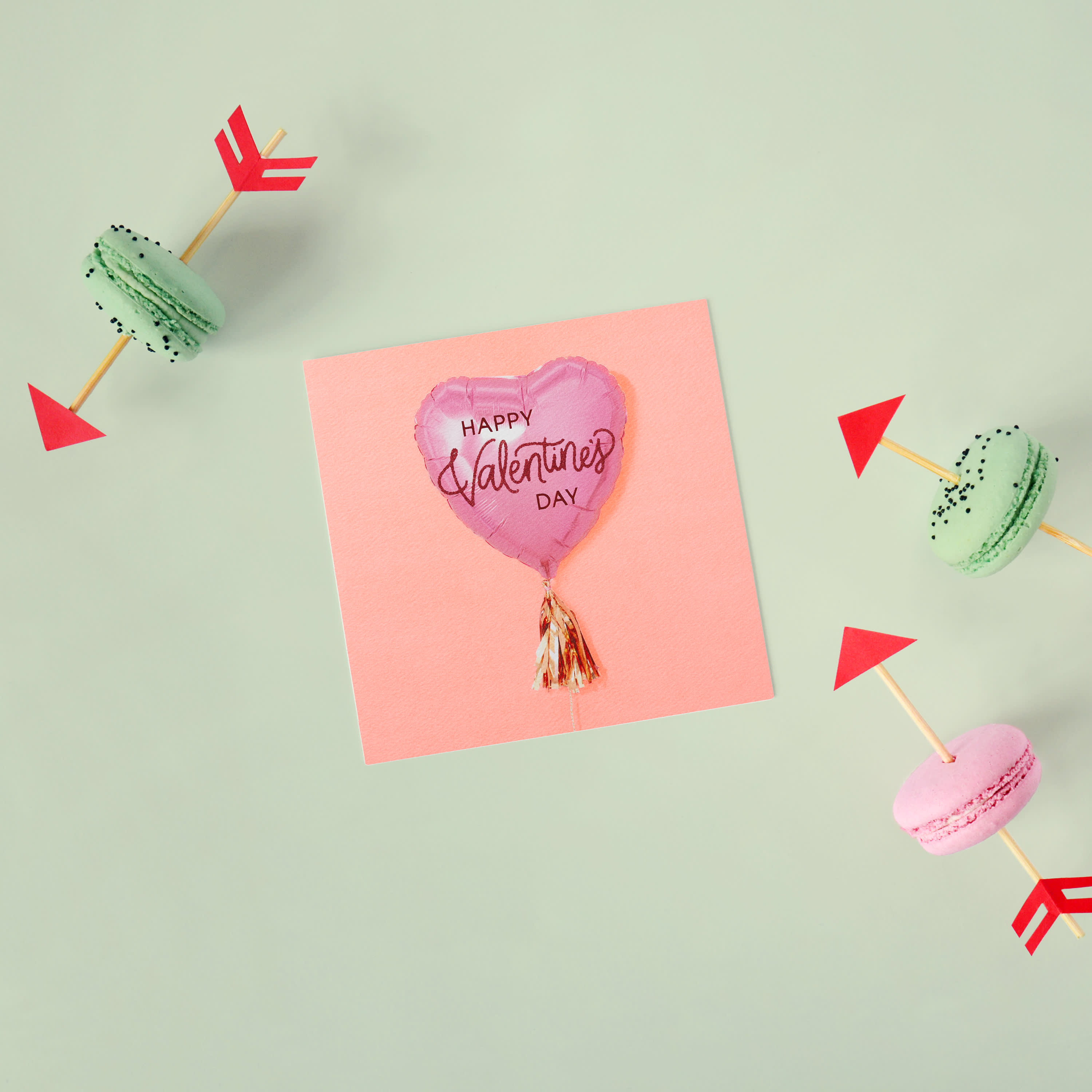 Balloon Valentine's Day Cards, 6-Count image