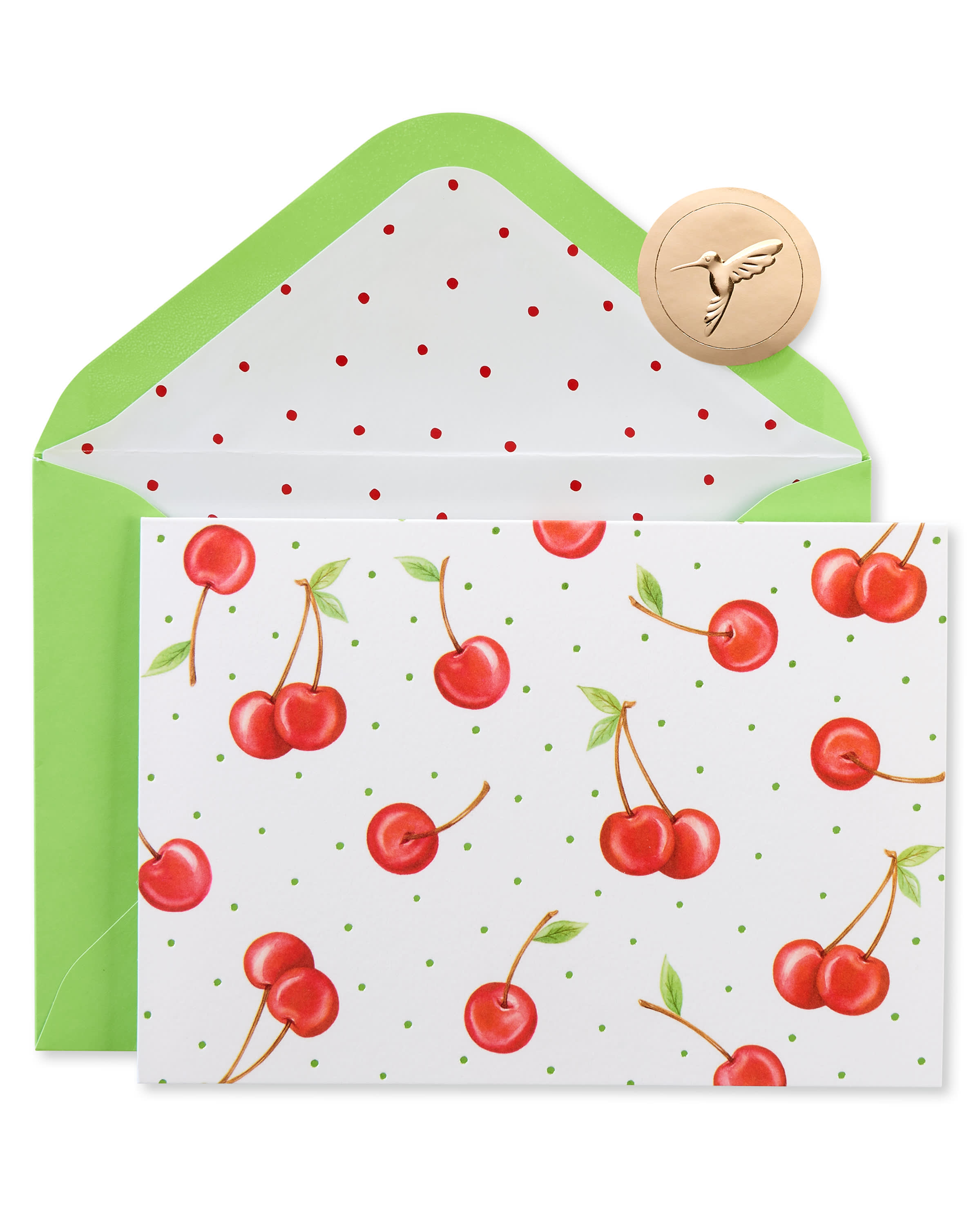 Cherries Boxed Blank Note Cards With Envelopes, 12Count Papyrus
