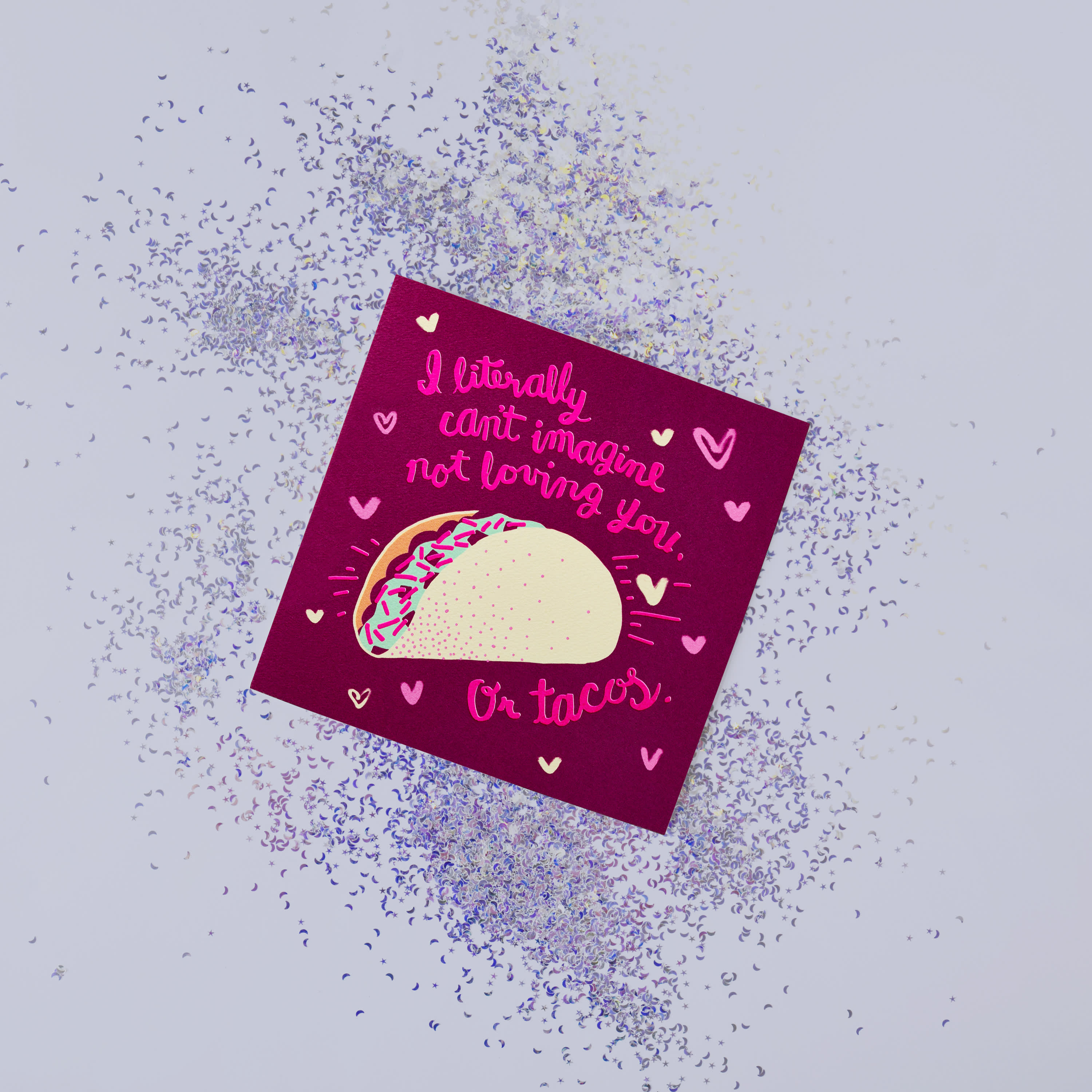 Romantic Tacos Valentine's Day Card image