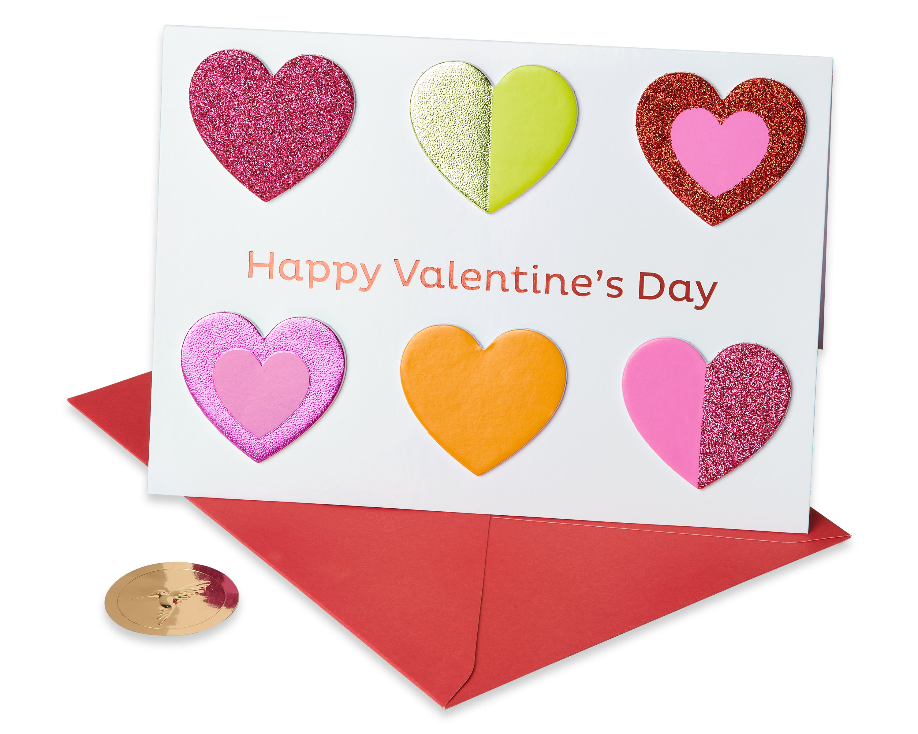 Valentines Day Colorful Hearts Valentine's Day Greeting Card | Papyrus