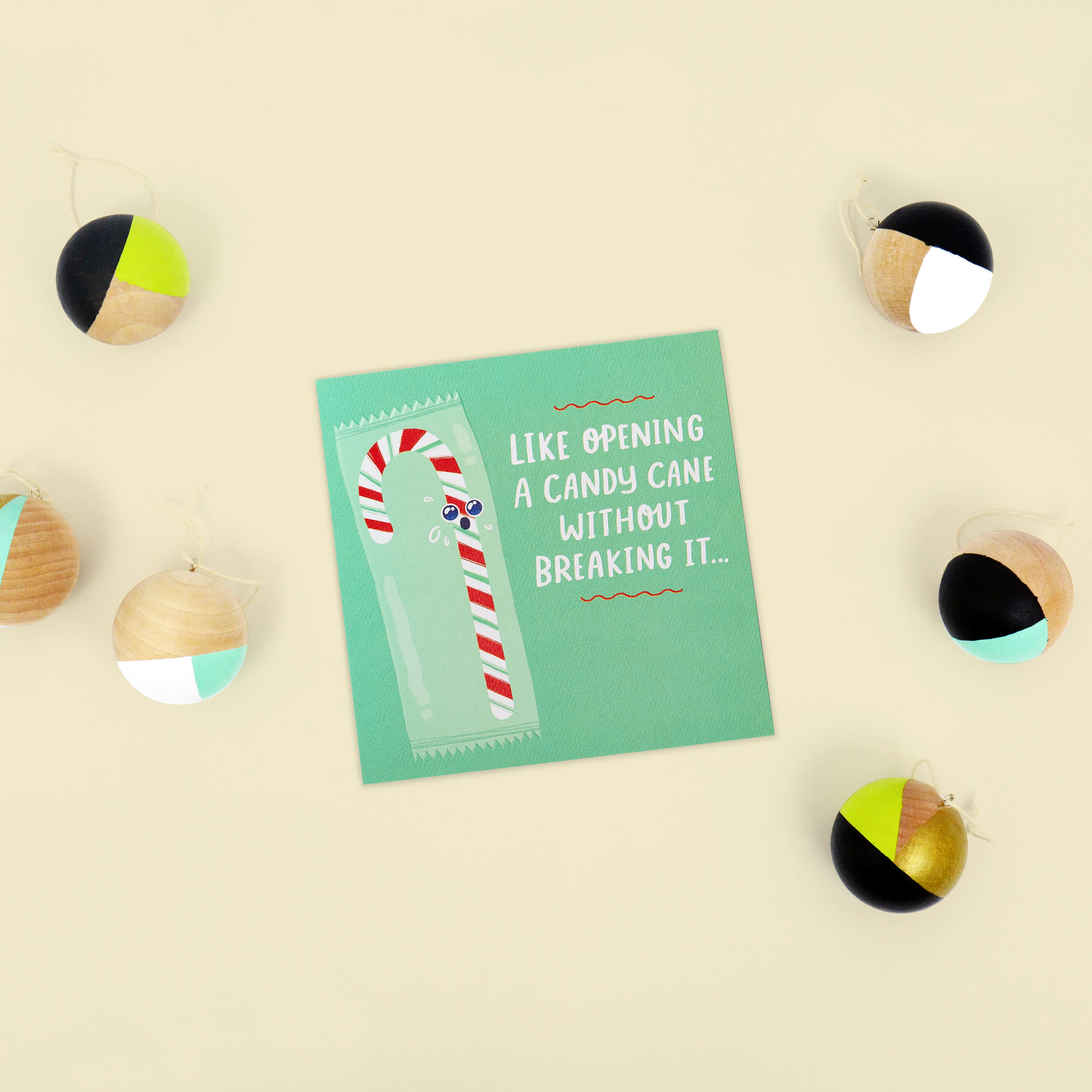 Candy Cane Christmas Greeting Card image