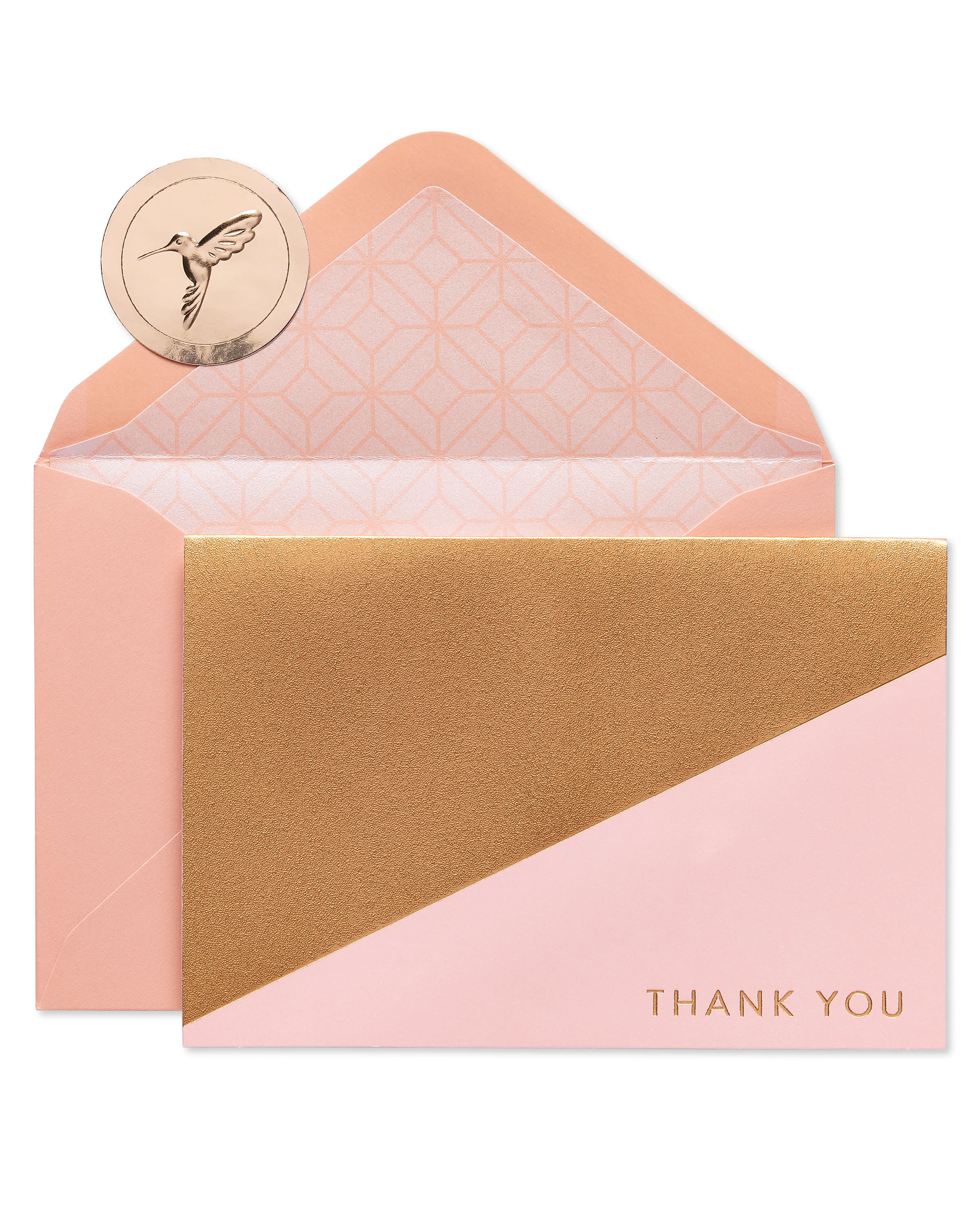 Geometric Boxed Thank You Cards And Envelopes, 14Count Papyrus