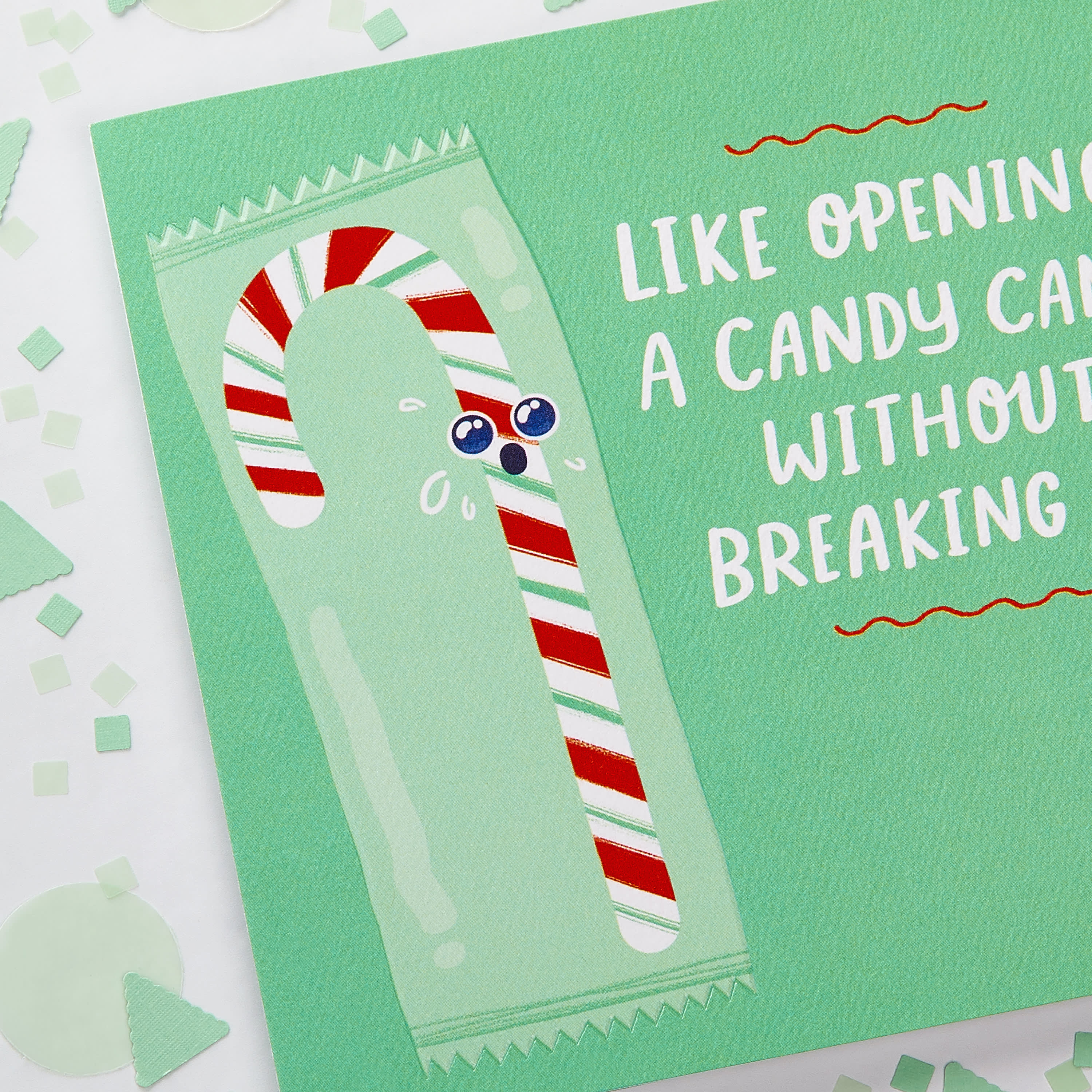 Candy Cane Christmas Greeting Card image