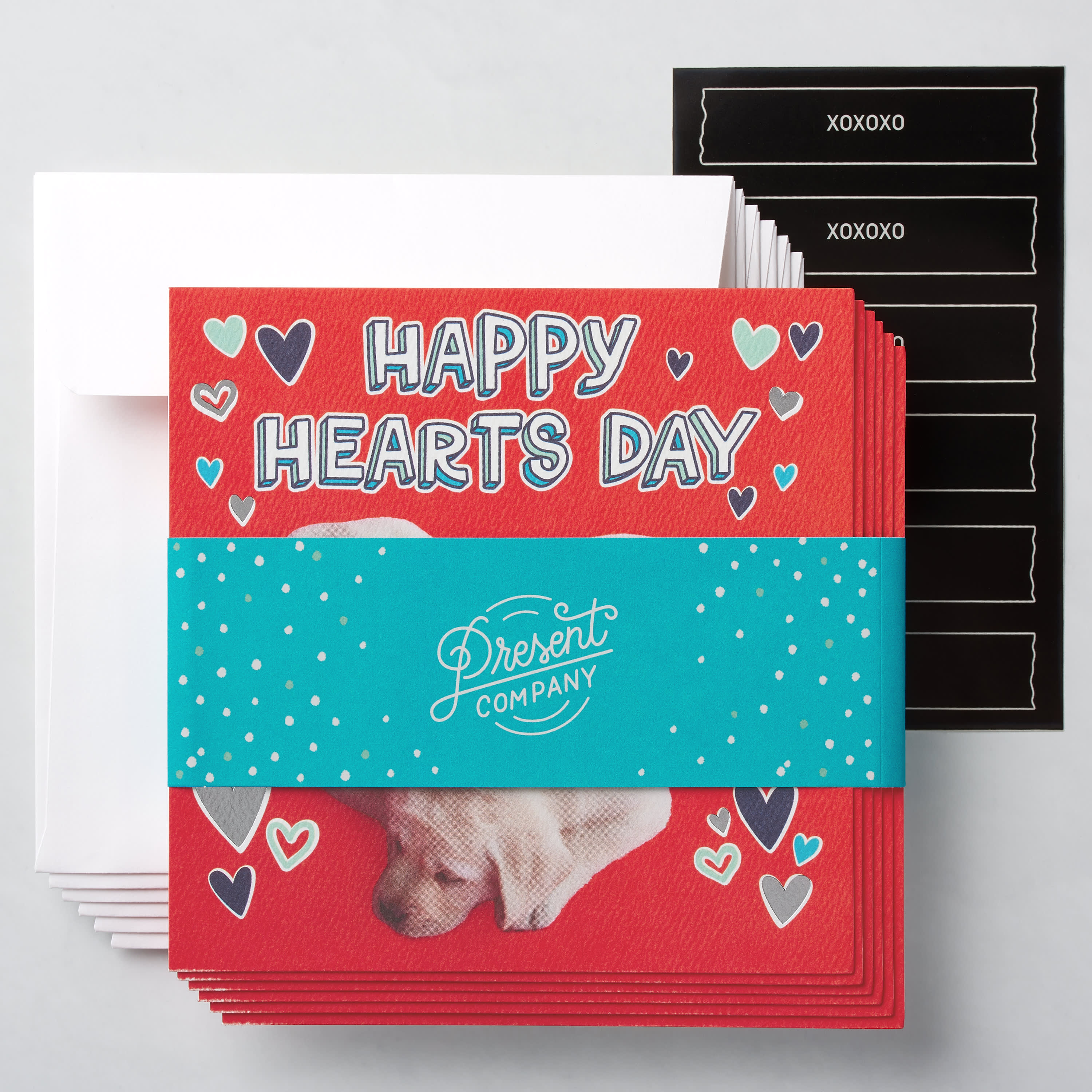 Puppies Valentine's Day Cards, 6-Count image