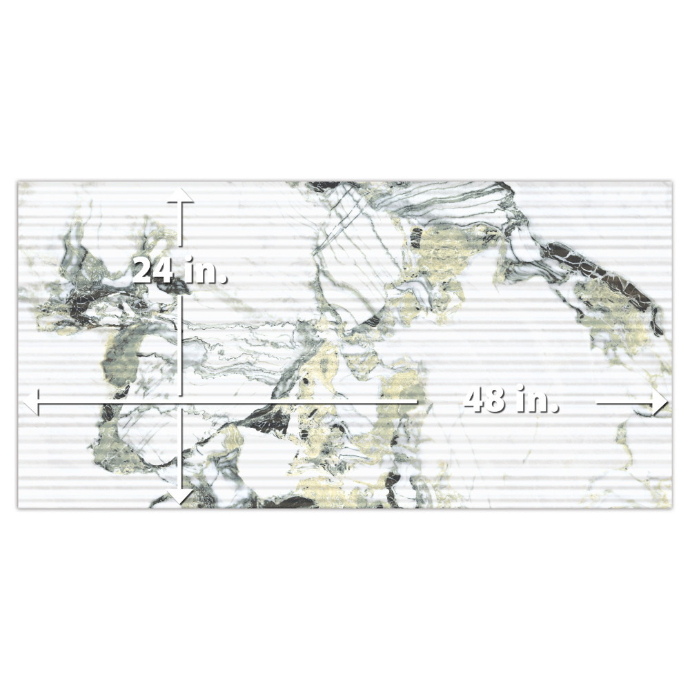 Sample – Touche Pleated Deco Jade Porcelain Floor and Wall Tile