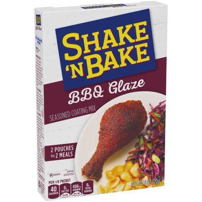 Shake 'N Bake BBQ Glaze Seasoned Coating Mix, 2 ct Packets