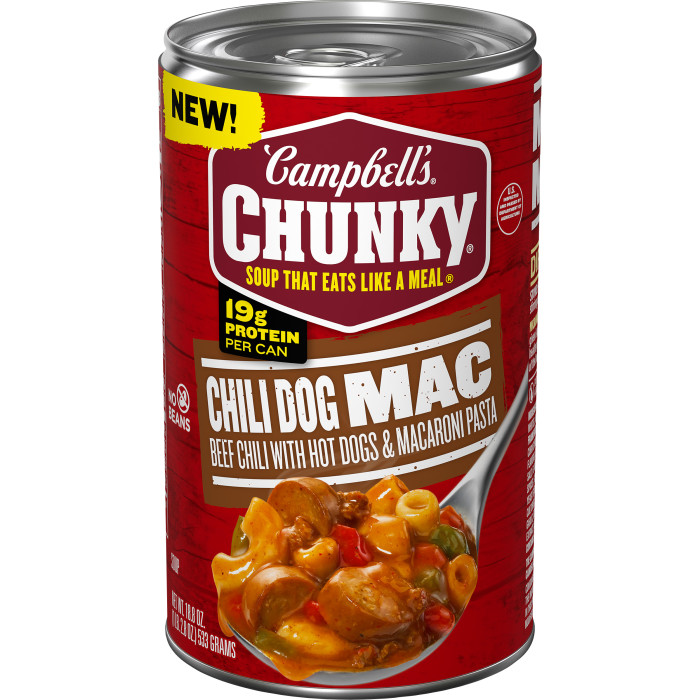 Chili Dog Mac Soup