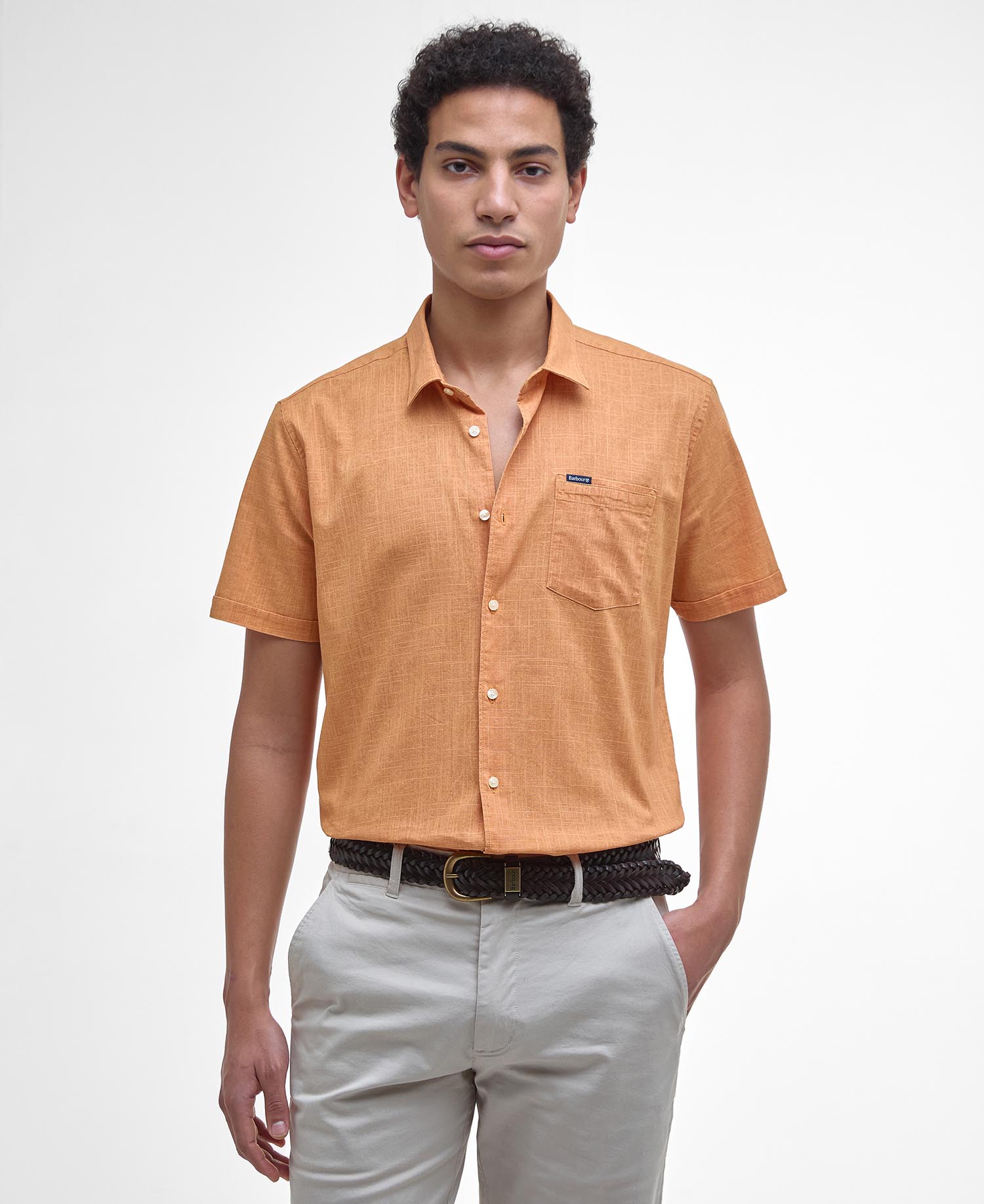 Hemd Pigment Dye Slub Short-Sleeved image number 0