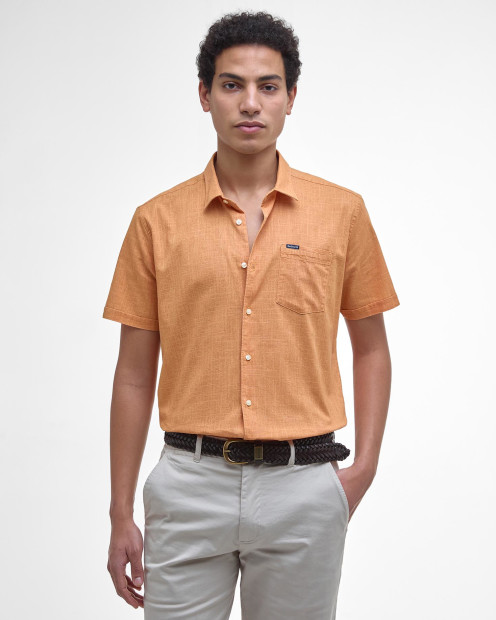 Pigment Dye Slub Short-Sleeved Shirt Sunset Haze