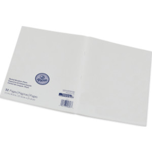 Beginner Sketch Booklet, Plain, 11" x 8-1/2", 16 Sheets / 32 Pages