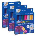 Creativity Street&reg; Glide-On Tempera Paint Sticks, Metallic Colors, 5 grams, 6 Per Pack, 3 Packs PACAC9913-3
