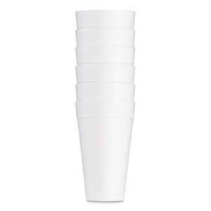 Dart, Hot or Cold Insulated Foam Drink Cups, 32 Oz, White