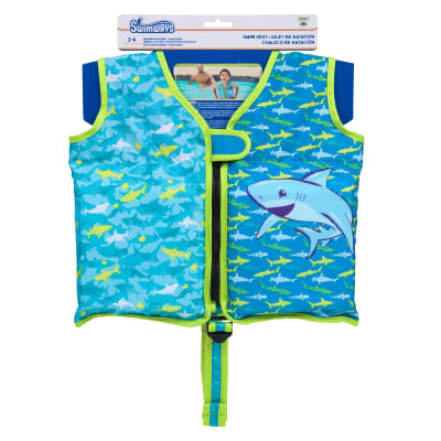 SwimWays Shark Swim Vest, Kids Life Jacket, Personal Flotation Device for Swim Training, Kids Swimming Aid, Life Jackets for Ages 2-4 Years Old