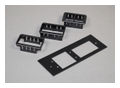 Surface-Mounted Raceway Fitting Steel OFR Series Overfloor Raceway Extron MAAP-2A Combo Device Plate 5-1/2 L x 2 H in OFR