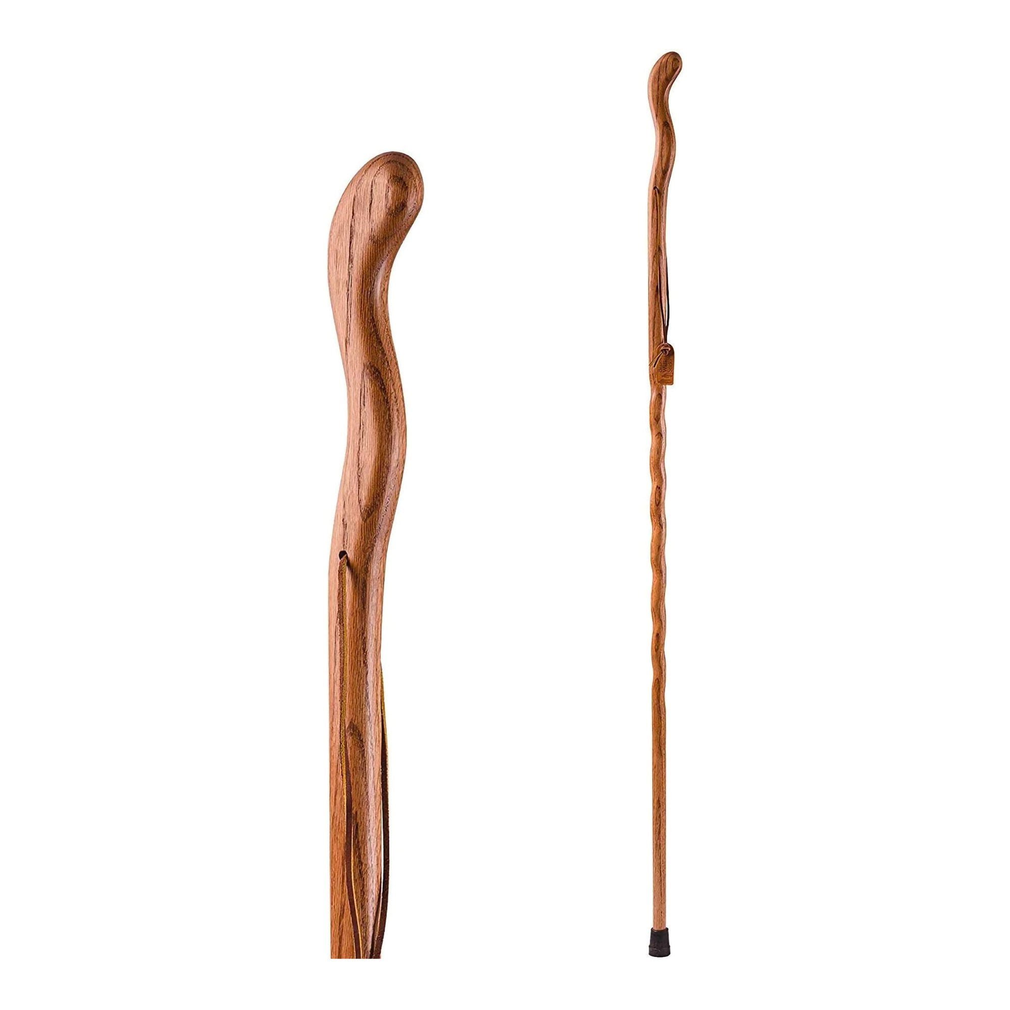 Brazos™ FitnessWalker Handcrafted Walking Stick, 58-Inch, Red