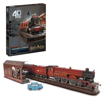4D Build, Harry Potter Hogwarts Express 3D Model Kit, Harry Potter Collectibles & Desk Decor, Adult Puzzle, Building Toys, 181 Pieces, 3D Puzzles, Gift Ideas for Ages 12 & Up