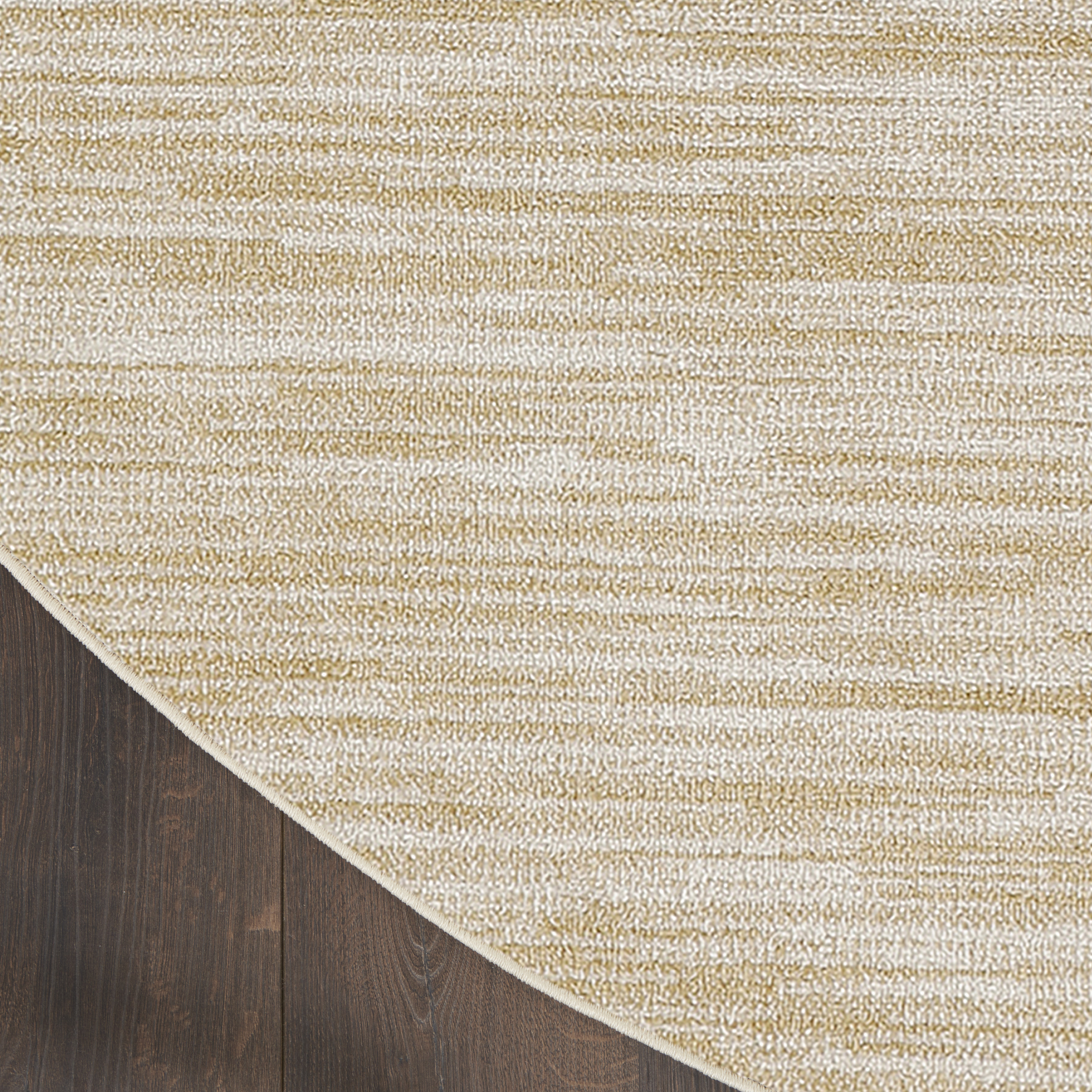 Nourison Nourison Essentials 8' x Round Ivory Gold Outdoor Rug