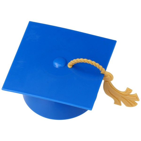 Blue Grad Cap With Tassel Layon