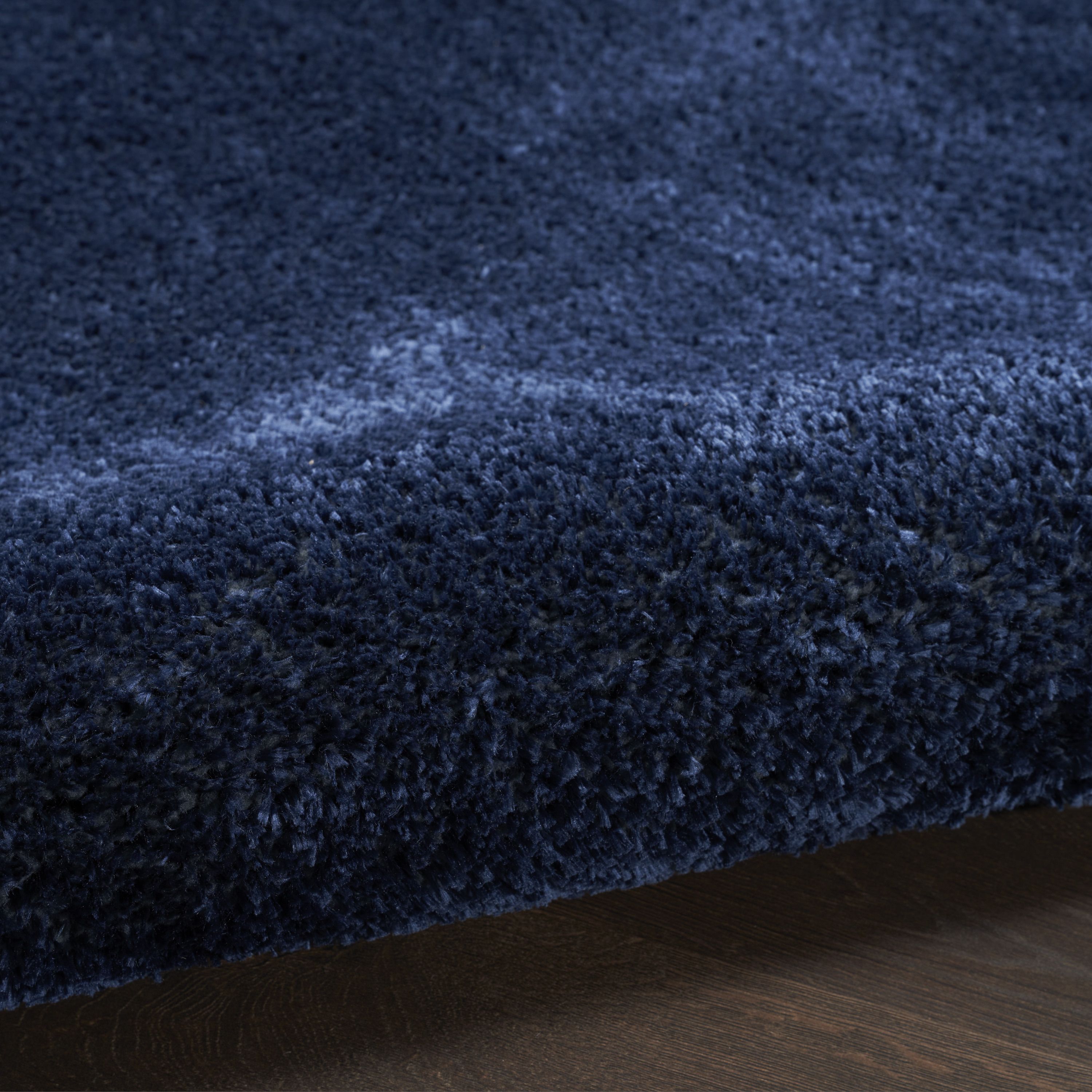 Nourison Pacific Shag 7'10" x 9'10" Navy Shag Indoor Rug