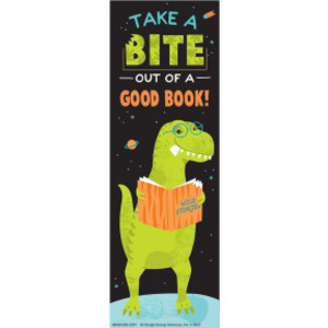 Dinosaur Take A Bite Out Of A Good Book Bookmarks, Pack of 36
