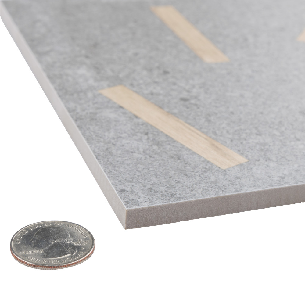 Komi Maolan Antracita 7-7/8 in. x 7-7/8 in. Porcelain Floor and Wall Tile