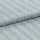 Folded woven textile with diagonal raised ribbed stripes in pale blue and white; fabric overlapped along a central fold; close-up view with soft, even lighting on a neutral surface.
