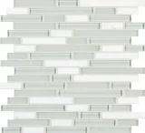 Ebb & Flow Snow And Ice 12×13 Linear Mixed Mosaic