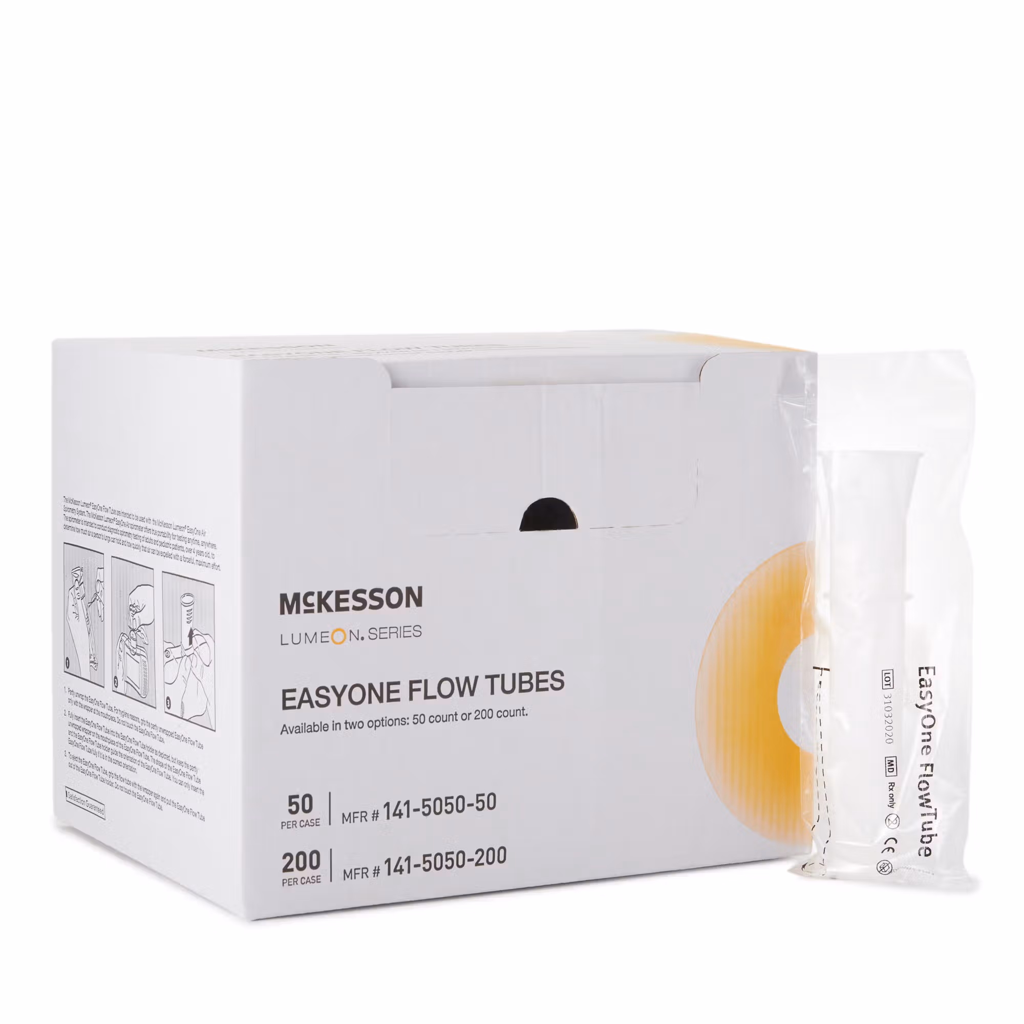McKesson Lumeon™ Flow Tube Mouthpiece for use w/ EasyOne Air Spirometery System